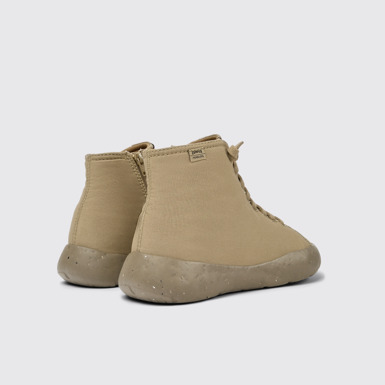 Back view of Peu Stadium Beige ankle boots for men