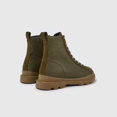 Back view of Brutus Green boots for men