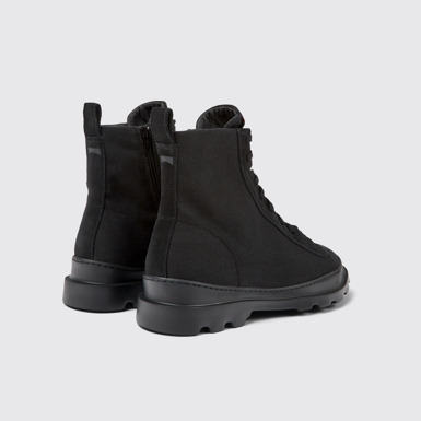 Back view of Brutus Black boots for men