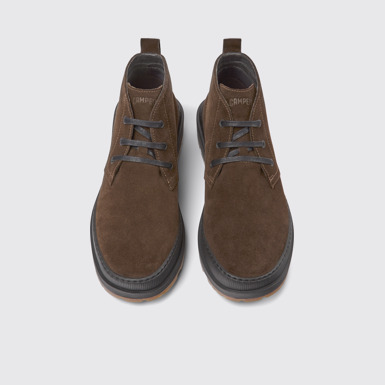 Brutus Trek Botines cafés de nobuk para hombre