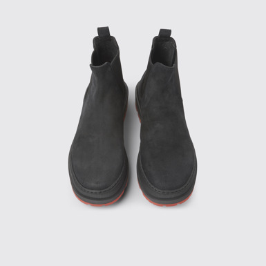 Brutus Trek Botines negros de nobuk para hombre