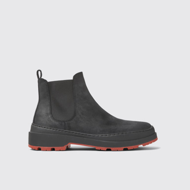 Brutus Trek Botines negros de nobuk para hombre