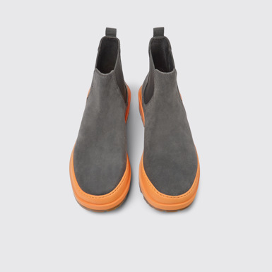 Brutus Trek Botines gris oscuro de nobuk para hombre