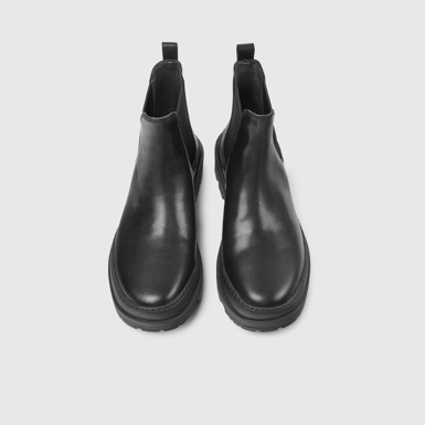 Brutus Trek Botines negros de piel para hombre