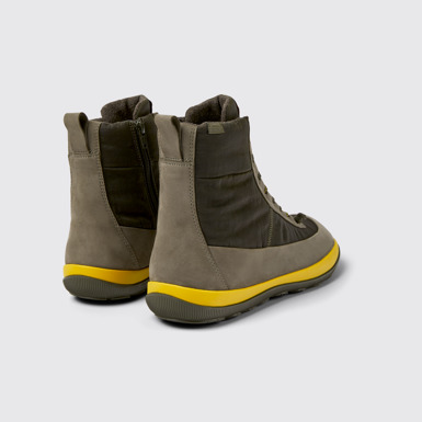 Back view of Peu Pista Green boots for men