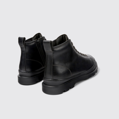 Back view of Brutus Gray ankle boot for men