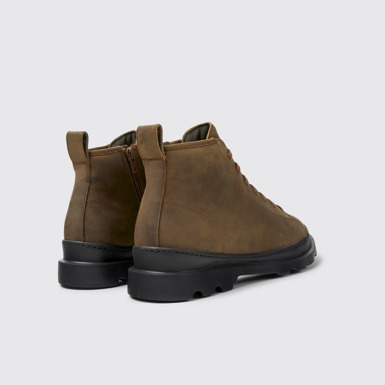 Back view of Brutus Brown ankle boot for men