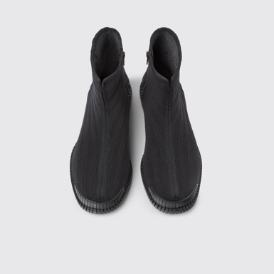 Overhead view of Pix TENCEL® Black TENCEL™ Lyocell boots for men