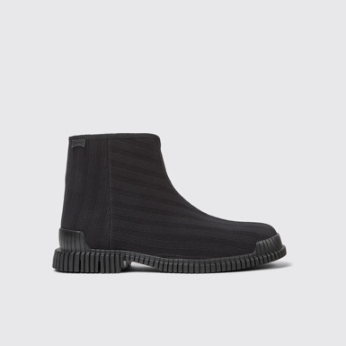 Side view of Pix TENCEL® Black TENCEL™ Lyocell boots for men