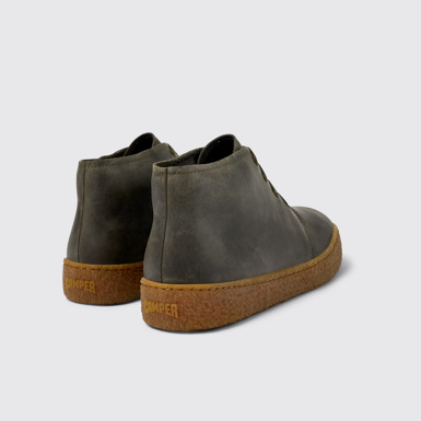 Back view of Peu Terreno Green Nubuck Desert Boot for Men