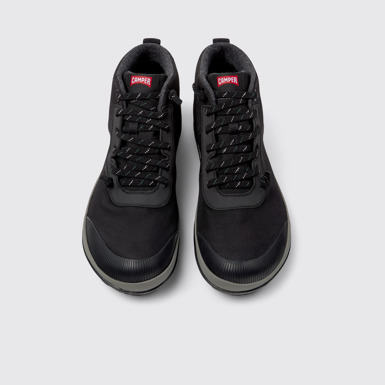 Overhead view of Peu Pista GM - GORE-TEX Black Textile Ankle Boots for Men.