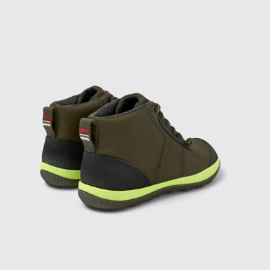 Back view of Peu Pista GM Multicolor Textile Ankle Boots for Men.