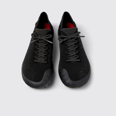 Overhead view of Peu Path Multicolor Recycled PET Sneaker Boots for Men.