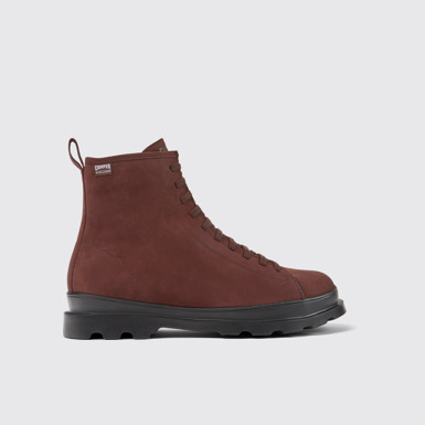 Brutus HYDROSHIELD® Botas medias burdeos con cordones para hombre