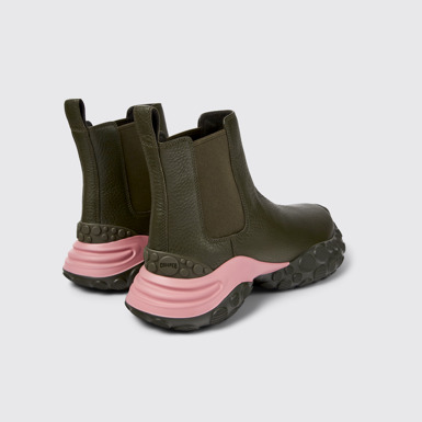 Pelotas Mars Botines verdes de piel de ganadería responsable