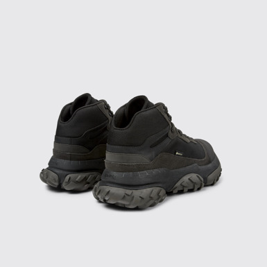 Back view of Karst Trek Multicolor Textile and Nubuk Ankle Boots for Men.