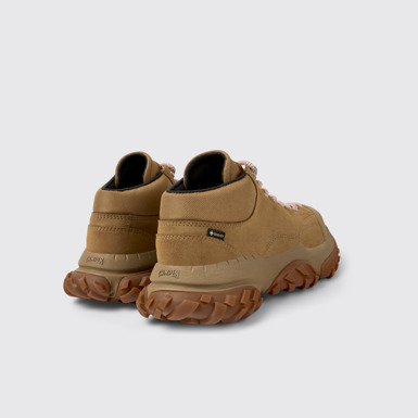 Back view of Karst Trek Brown ankle boots for men