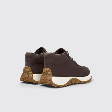 Back view of Drift Trail Brown Nubuck Sneaker Boots for Men.