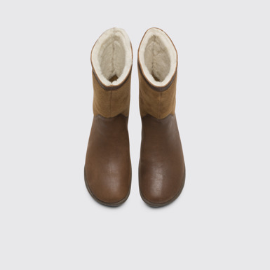 Overhead view of Peu Brown Ankle Boots for Women