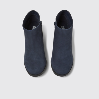 Overhead view of Lotta Blue Ankle Boots for Women
