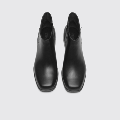 Overhead view of Kobo Black Ankle Boots for Women