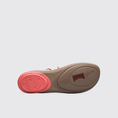 The sole of Right Beige Ballerinas for Women