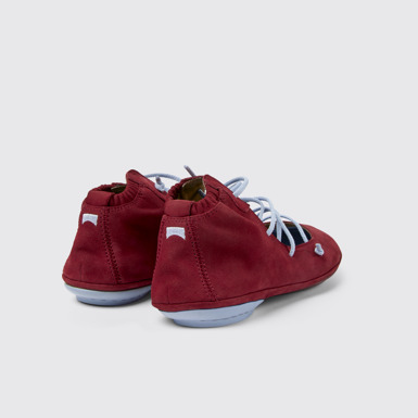 Right Chaussures en nubuck bordeaux et bleu pour femme