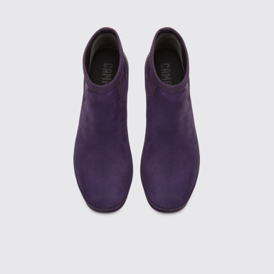 Overhead view of Alright Purple Ankle Boots for Women