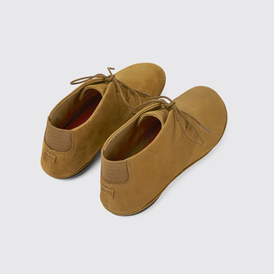 Back view of Right Brown nubuck shoes for women