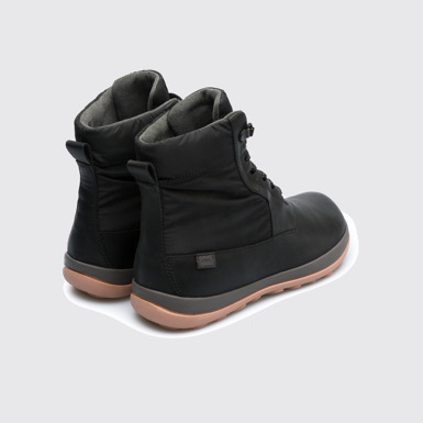 Back view of Peu Pista Black Casual Shoes for Women