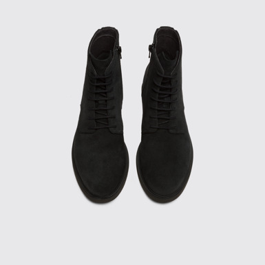 Overhead view of Iman Black Boots for Women