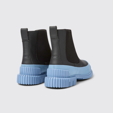 Back view of Pix Multicolored Leather Chelsea Bootie for Women