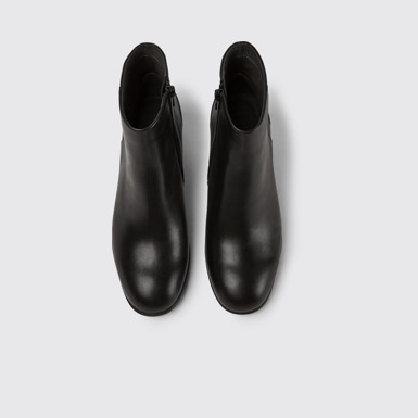 Overhead view of Katie Women's black ankle boot