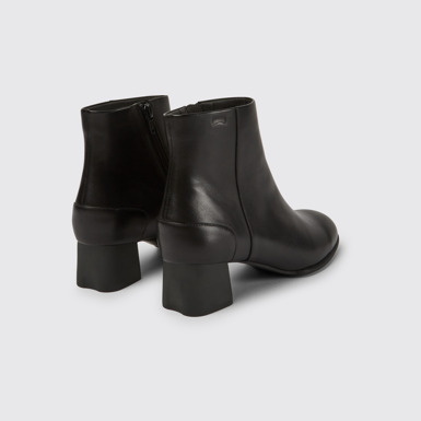 Back view of Katie Women's black ankle boot