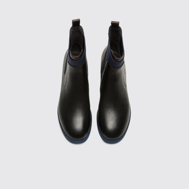 Overhead view of Wonder Black Ankle Boots for Women