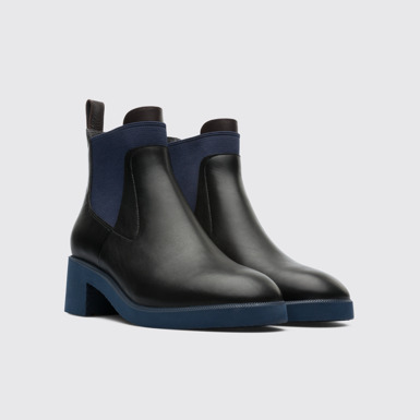 Front view of Wonder Black Ankle Boots for Women