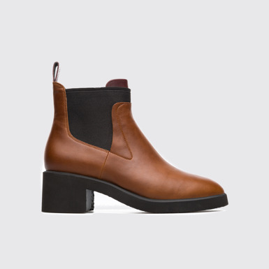 Side view of Wonder Brown Ankle Boots for Women