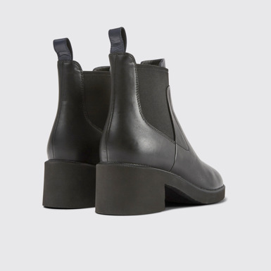 Wonder Botines negros y azules de piel para mujer