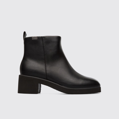 Side view of Wonder Black Ankle Boots for Women