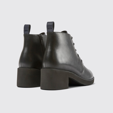 Back view of Wonder Black Ankle Boots for Women