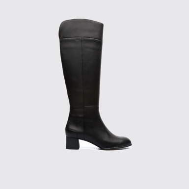 Side view of Katie Black Boots for Women