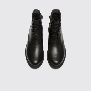 Overhead view of Iman Black Boots for Women