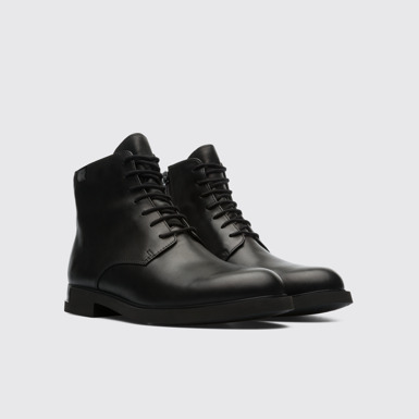 Front view of Iman Black Boots for Women