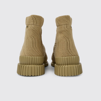 Back view of Pix Beige ankle boots for women
