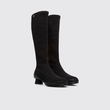 Front view of Alright Black Boots for Women