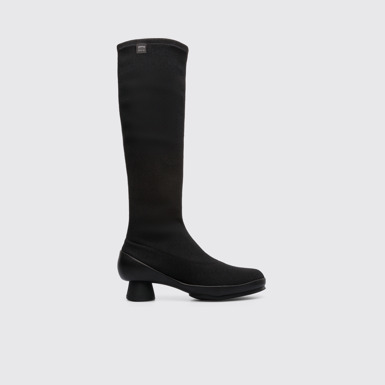 Side view of Alright Black Boots for Women