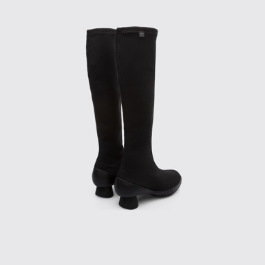Back view of Alright Black Boots for Women