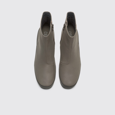 Overhead view of Upright Women's green ankle boot