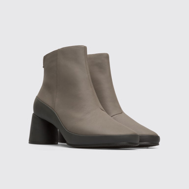 Front view of Upright Women's green ankle boot