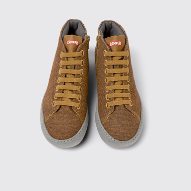 Peu Touring Sneakers marrones y negras de lana reciclada para mujer